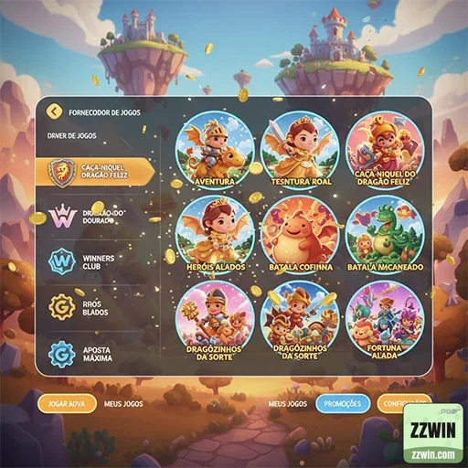 zzwin - app exclusivo - Interface do App