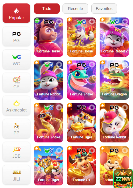 Experiência de Jogos zzwin.com